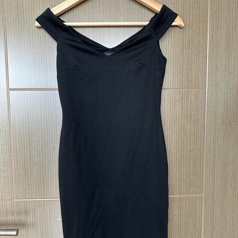 Topshop Black Sleeveless Dress - US 4